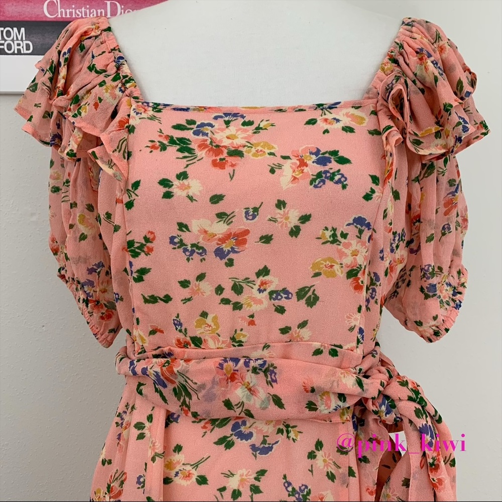 LoveShackFancy Kimbra Ruffle Floral Mini Dress - Picture 2 of 16